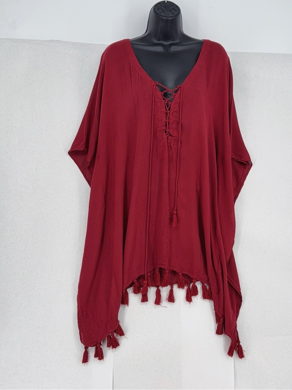 Becca Etc. Women's Tasseled Tie Swim Cover-Up  Size 14 NWT Swimsuit cover-up